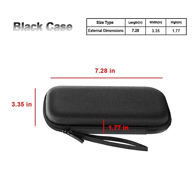 Razor Cover Travel Razor Case, Compatible with Gillette & Harrys, Razor Travel Case Razor Holder For Men Cord Travel Organizer, Zipper Carrying Bag (Black)