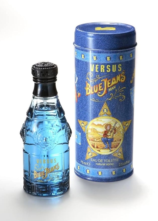 Versace Blue Jeans Cologne 2.5 Oz Eau De Toilette Spray For Men