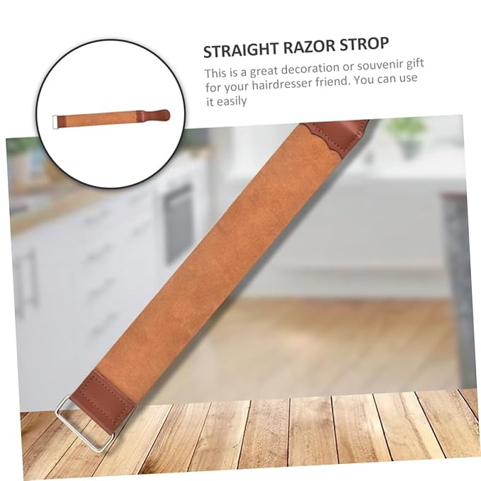 Razor Strop for Professional Use Straight Razor Sharpening Kit Clipper Sharpener Dual-sided Sharpening Strap Smooth Shaving Experience