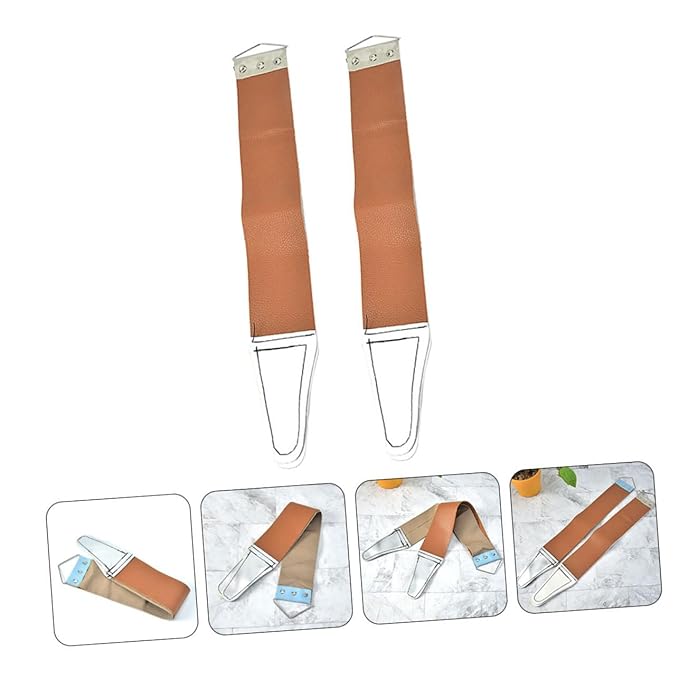 Dual-sided Razor Strop Sharpening Cloth Razor Blade Sharpener Strop Sharpening for Clipper Blade Random Color