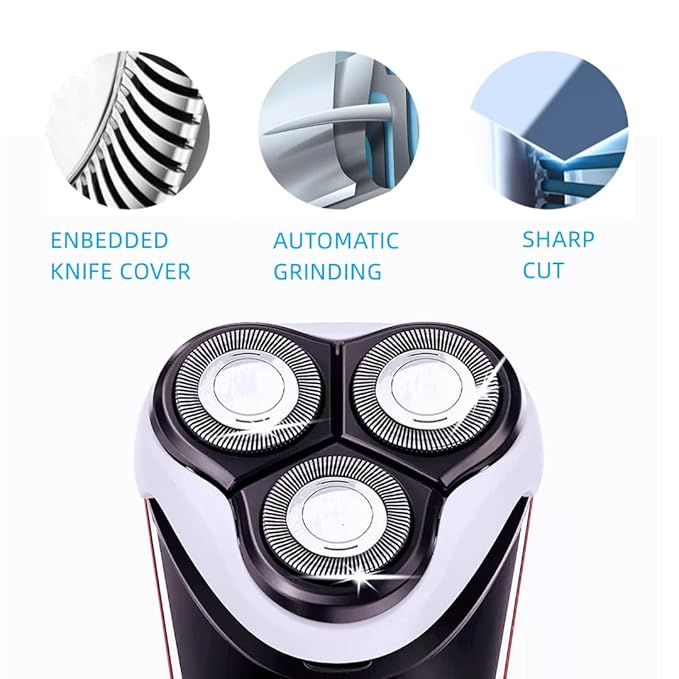 HQ8 Replacement Heads for Aquatec Shavers,Compatible with Philips Norelco Razor PT720 AT880 AT810 Heads, HQ8 Blades,3 pcs