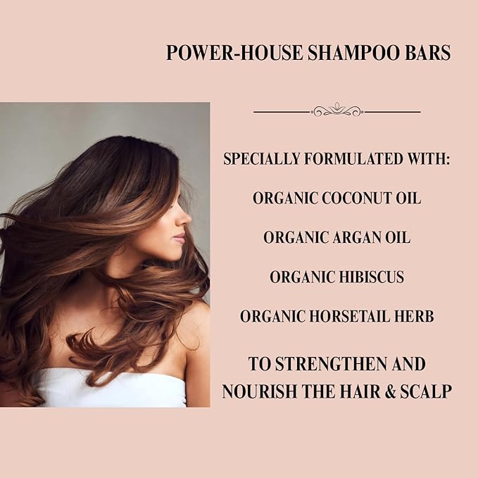 Coconut & Argan Oil Shampoo Bar, Deep Moisturizing for Dry Damaged Hair. Hydrating & Nourishing Solid Shampoo for Curly, Coily & Color Treated Hair, Vegan & Sulfate Free, USA Made. 3 oz.