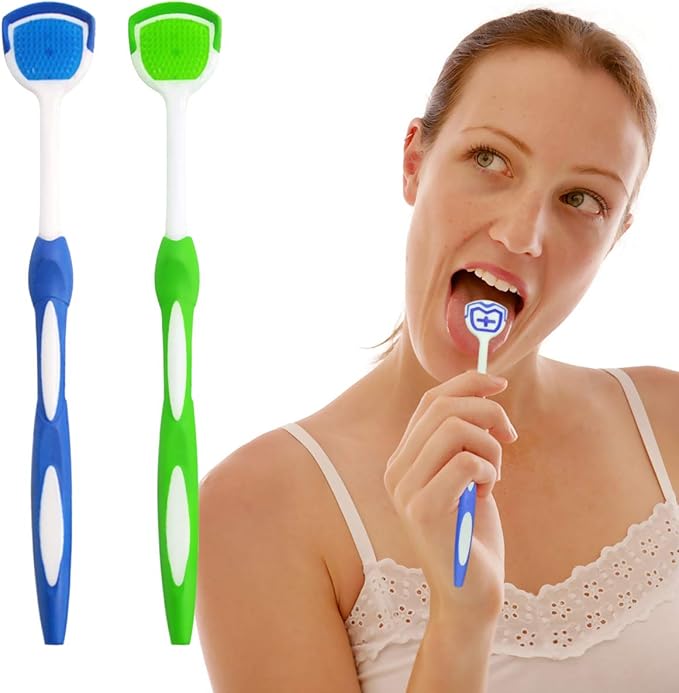 Tongue Brush, Tongue Scraper, Tongue Cleaner, Tongue Scraper Brush, Tongue Scraper Cleaner, Tongue Brushes, Helps Fight Bad Breath, 5 Tongue Scrapers, 5 Pack