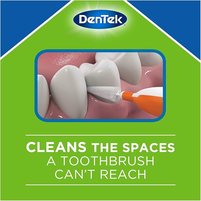DenTek Easy Brush, Orange and White, Corded Electric, Toothbrush, 10 Count (Pack of 2)