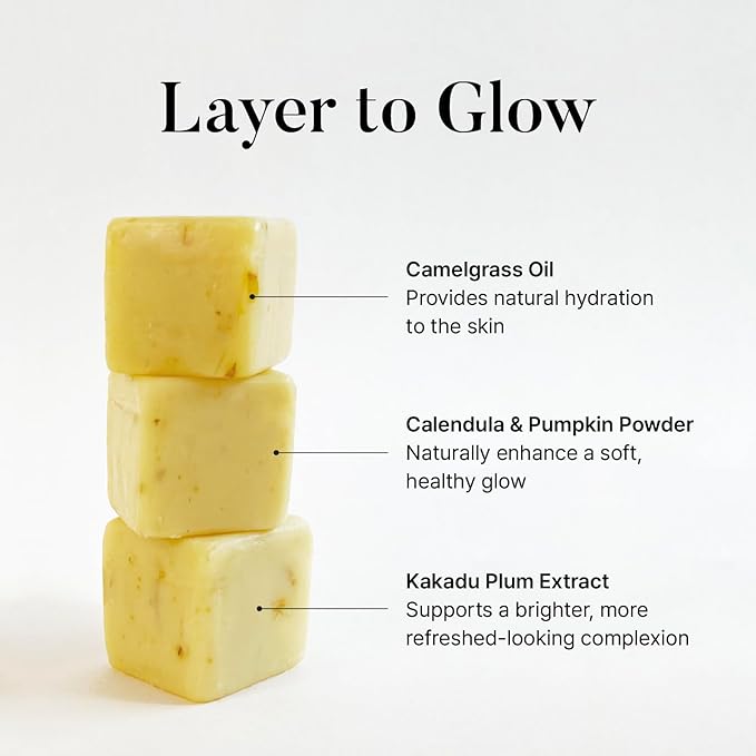 Brightening Bar Soap Refill – Gentle Cleansing for Dry & Dull Skin – Korean Skincare, Plant-based, Sulfate-free – For Men & Women I 3.53oz (5 Bars)