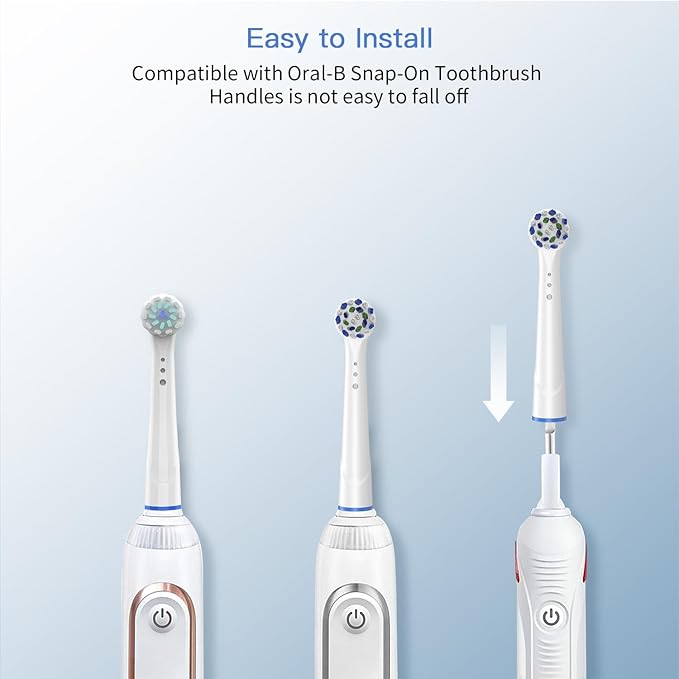 Replacement Toothbrush Heads for Oral B Braun, 4 Pack Professional Electric Toothbrush Heads, Precision Clean Brush Heads Refill Compatible with Oral-B 7000/Pro 1000/9600/ 5000/3000/8000 (4pack)