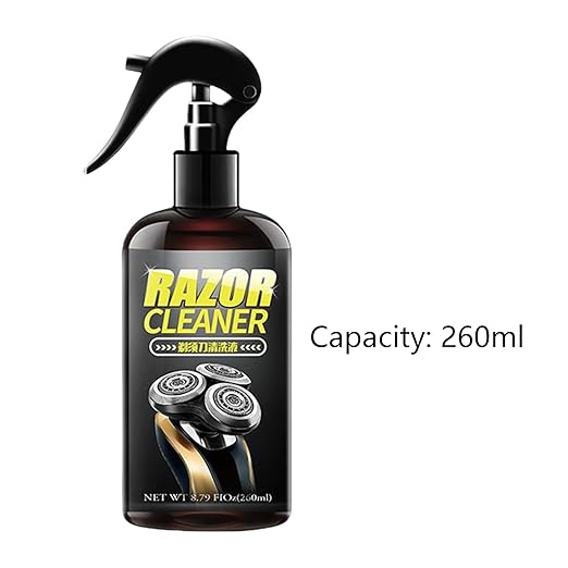 Razor Cleaner - Electric Shaver Cleaning Spray, Trimmer Lubricant Solution | Fast Drying formuIa for Blade Care, Odor Control, Rust Shield, Smooth Shave Performance for Men’s Grooming Tools Maintenanc