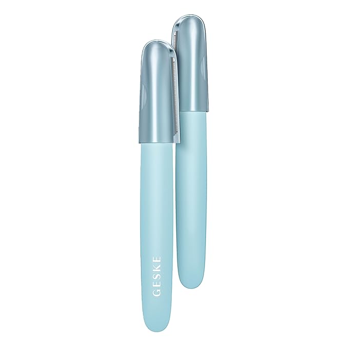 GESKE Precision Trimmer | 4 in 1 | Painless, Hygienic Hair Remover | Precise Hair Trimmer Tool | Face & Body | Men & Women | Grooming Device | Hypoallergenic, Easy-to-exchange Blades | All Skin Types