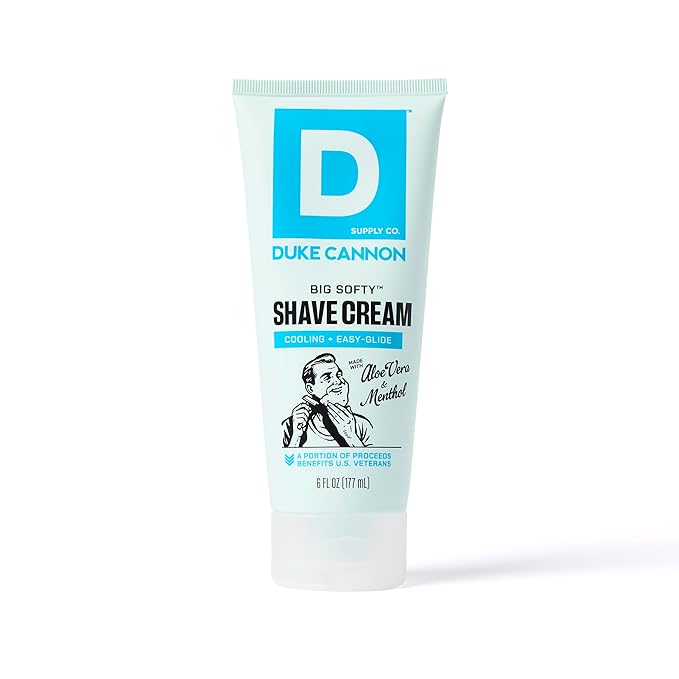 Duke Cannon Men’s Shave Cream – 6 oz Rich, Moisturizing Shaving Cream for Smooth, Comfortable Shaves