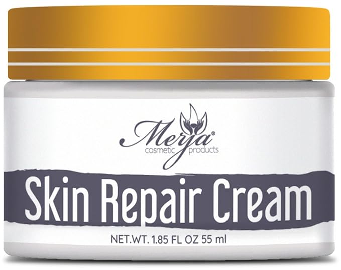 Merja Herbs Natural Burn Repair Cream with essential oils - Skin Repair & Burn Relief cream - Soothing Natural cream - 55ml 1.86oz