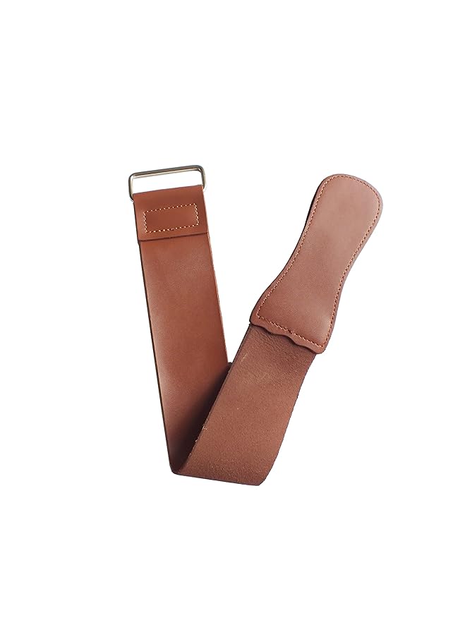 TechDiamondTools 48 * 5.8cm Pro Barber Shaving Strop Straight Razor Sharpener Strap Belt Necessary Shaving Sharpening Strap Tool