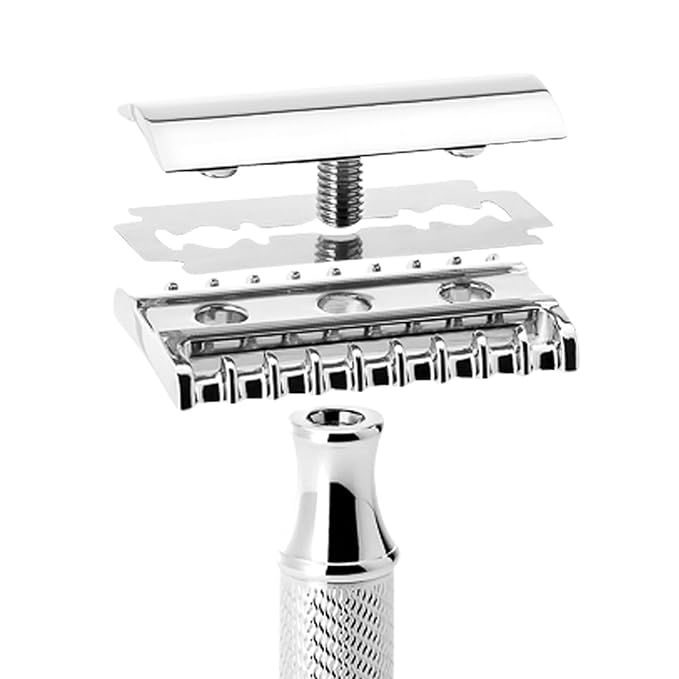 MÜHLE TRADITIONAL R41 Double Edge Safety Razor (Open Comb) For Men - Perfect for Every Day Use, Barbershop Quality Close Smooth Shave