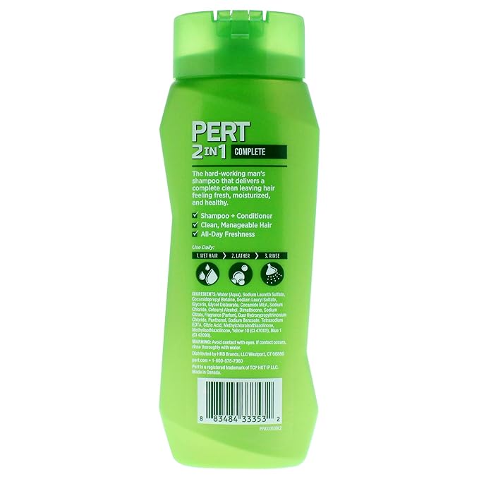 Pert Plus 2-in-1 Shampoo Plus Conditioner,Normal Hair 13.50 oz,(Pack of 2)