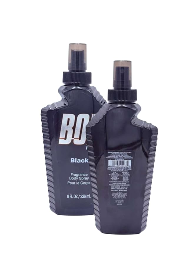 Fragrance Body Spray Man Black B O D, 8 oz - Pack of 3 - Irresistibly Sexy Scent for Men