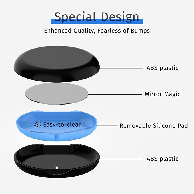 2 Pack Retainer Case with Mirror, Compatible with Invisalign, Orthodontic Aligner Case with Removal Tool and Brush, Black