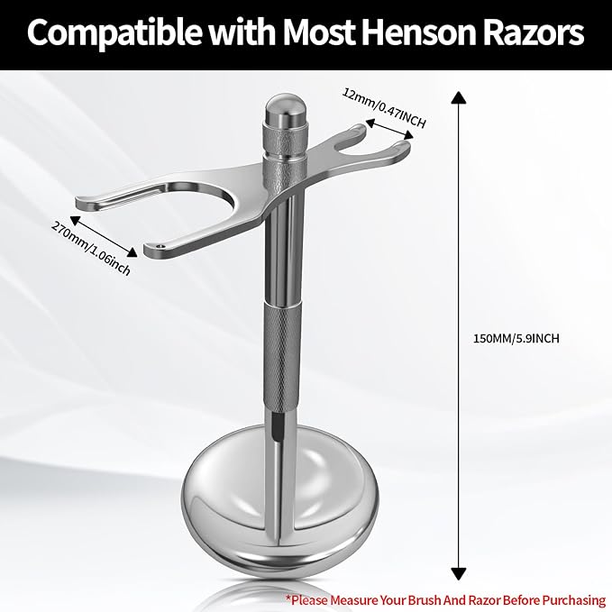 Razor Stand Compatible with Henson Razor,Acrylic Portable For AL13, AL13-M, Ti22 With Brush Holder