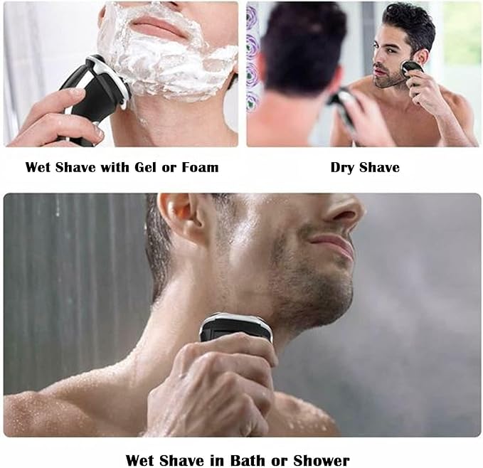 SH60 Replacement Head Blades Series 6000 Compatible with Philips 6000 Series Electric Shaver Razors Replacement Blades for Series 6000 Shaver Cleaning Brush for S6880/81 S6810/82 S6850/85