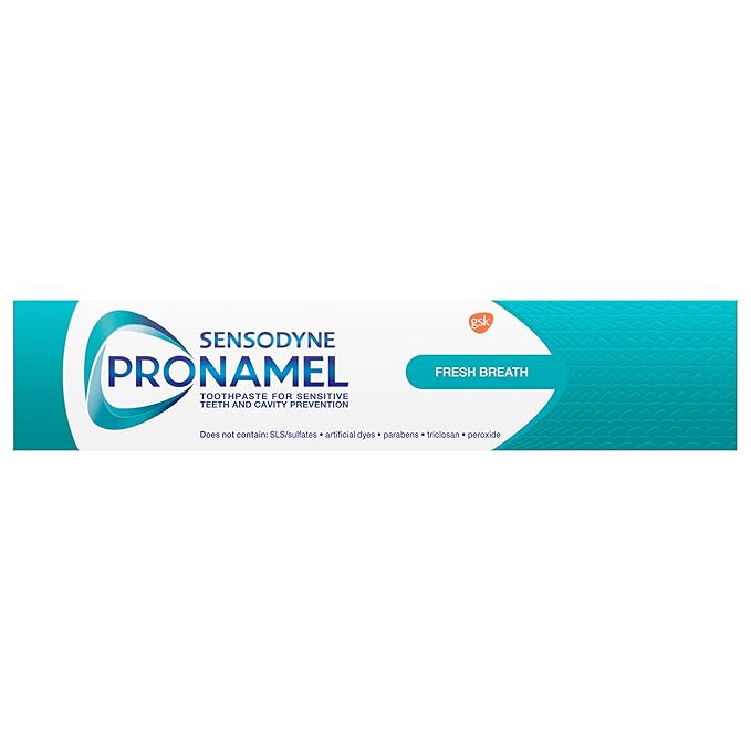 Sensodyne Pronamel Fresh Breath Enamel Toothpaste for Sensitive Teeth and Cavity Protection, Fresh Wave - 4 oz (4 Pack)