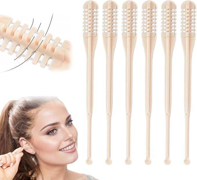 2-in-1 Nasal Hair Cutter, 2026 Upgraded Double Sided Nose Hair Knife, Portable Manual 360° Rotating Nose Hair Trimmer with for Women Men, Beige (6)