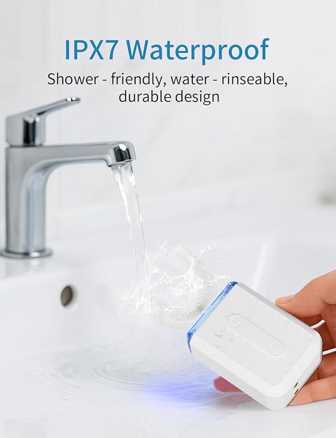 GentleCare Series U-Shaped Electric Toothbrush, Food-Grade Silicone, 4 Modes, 60-Second Clean, Magnetic Contact Charging Dock