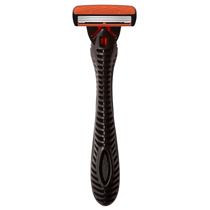 BIC Comfort 3 Men's Refillable 3 Blade Razors, Self Care and Personal Care Products, 1 Handle and 6 Cartridges