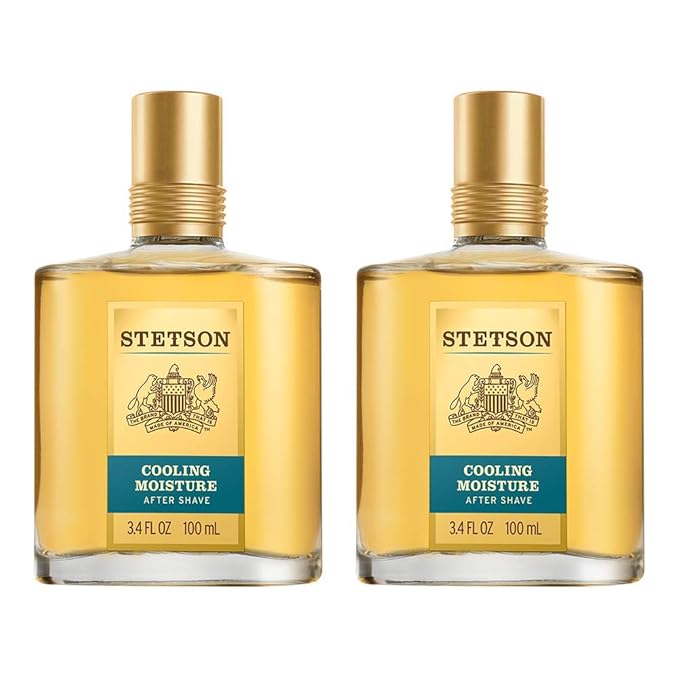 Stetson Cool Moisture Aftershave 3.4 Fluid Ounce, 2 Count