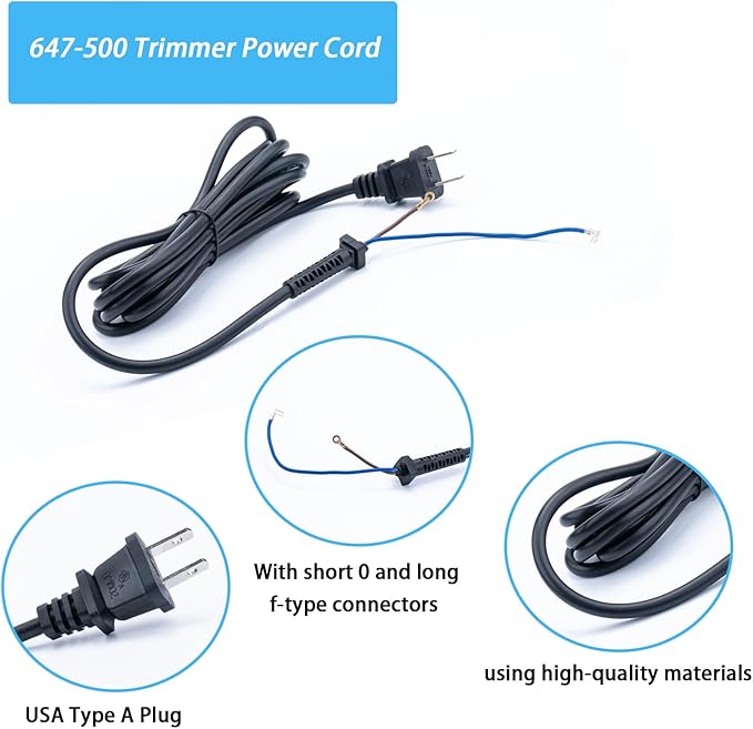 00647-500 Hair Clipper Cord for WAHL Clipper,Compatible with Star Sr,Senior,SuperTaper,Designer,Balding,Magic Clip