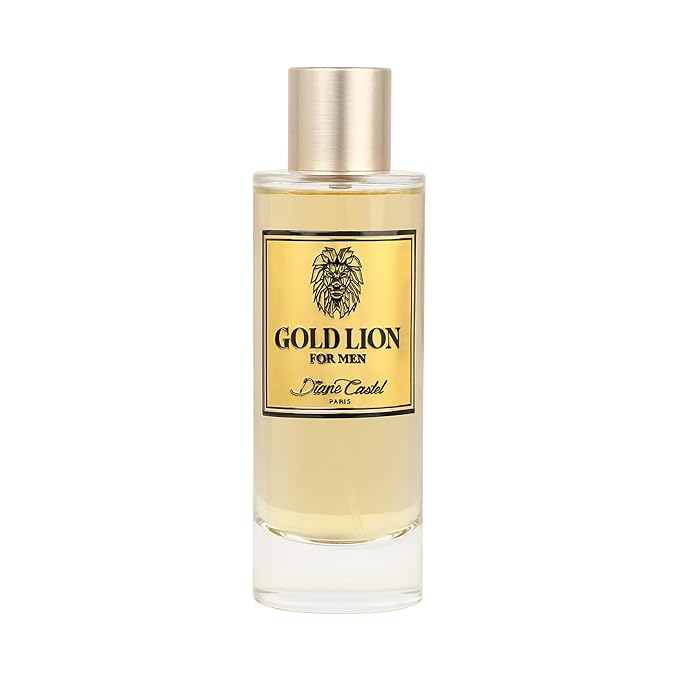 Gold Lion - Cologne for Men - Elegant Mens Cologne - Flamboyant Allure of Mandarin, Cardamom, Cedarwood, and Musk Notes - 3.3 oz