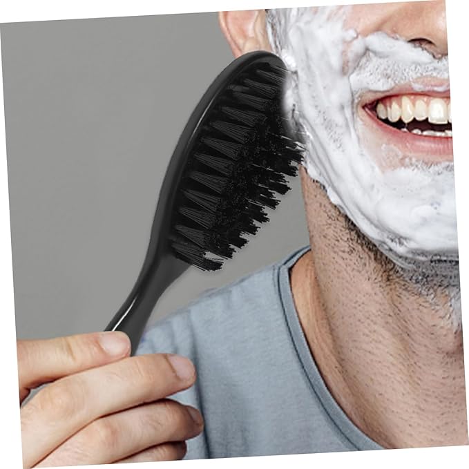 Barber Kit 8pcs Men Beard Brush Hair Cutting Tool Soft Bristle Brush Neck Duster for Beard Maintenance Grooming