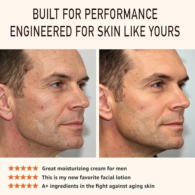 Men’s Anti-Aging Cream for Face and Neck | Male Anti Wrinkles Cream for Face, Neck and Hand.