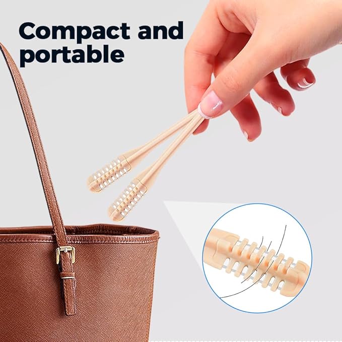 Kafia 2-in-1 Nasal Hair Cutter,Double Sided Nose Hair Knife,360° Nostril Hair Remover Tool,Nose Hair Shaver with Soft Cleaning Brush (10 PCS)