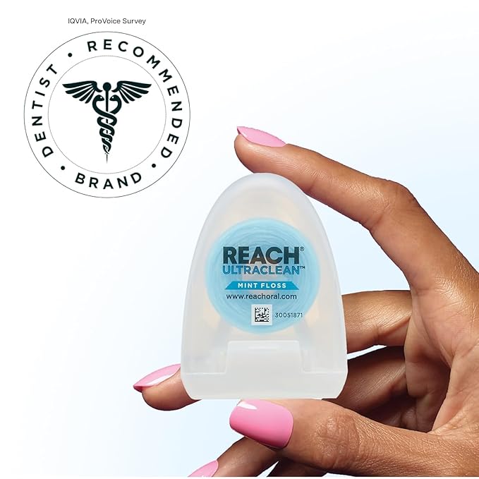 REACH Ultraclean Dental Floss Mint 30 Yards (Pack of 3)