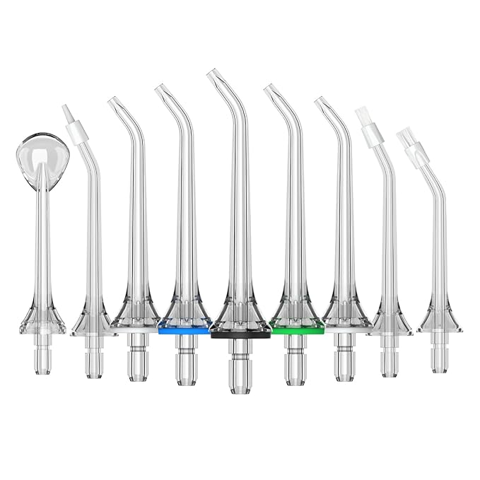 9 Pcs Replacement Nozzles for Y208 Water Flosser ONLY