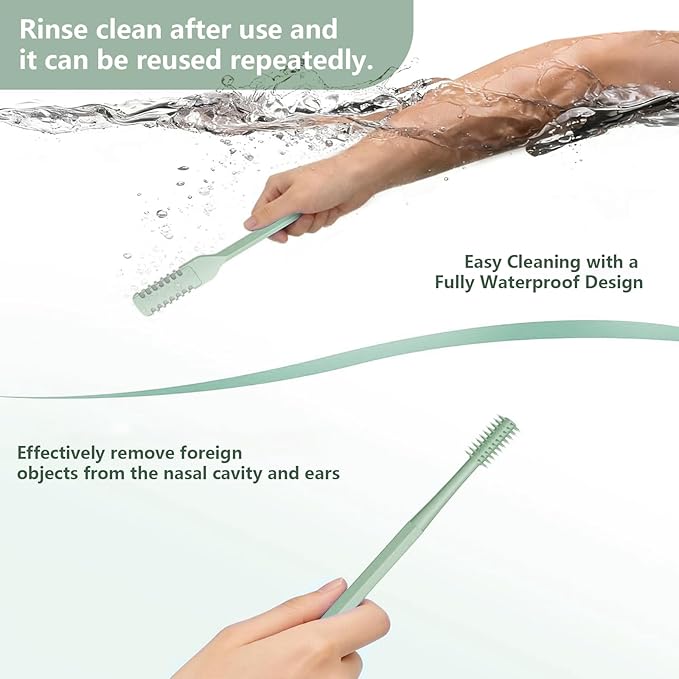 6PCS Nose Hair Cutter, 2-in-1 Nose Hair Trimmer,Portable 360° Rotating Manual Nose Hair Trimmer for Men and Women