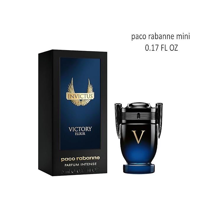Paco Rabanne for Mens Invictus Victory Elixir Intense Parfum Mini Splash 0.17 Fl Oz