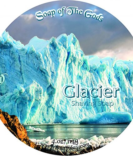 Glacier - All Natural Shaving Soap for Men and Women. Moisturizing and Nourishing with Kokum Butter and Coconut Oil.