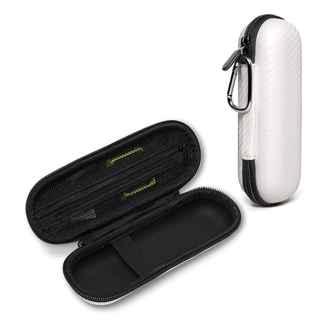 Nincha Compact Travel Trimmer Case for Philips Hybrid Electric Trimmer and Shaver, Face + Body Groomer QP2724/90, QP2834/70, QP1924/70, QP6531/70, QP4631/90, Hard Carrying Case, White