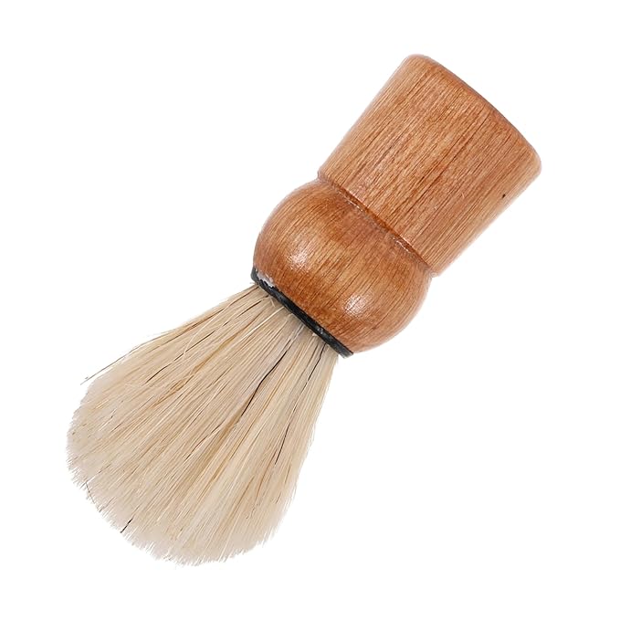 Portable Retro Beard Brush Natural Boar Bristles Travel-friendly Grooming Tool for Men for Daily Use Compact for Shaving Foam Application