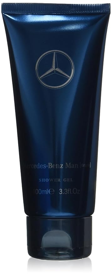 Mercedes Benz Man Bright - Shower Gel Body Wash - Mens Body Wash - Bergamot, Lavender Fragrances - Travel Size Moisturizing Body Soap Liquid - 3.3 oz