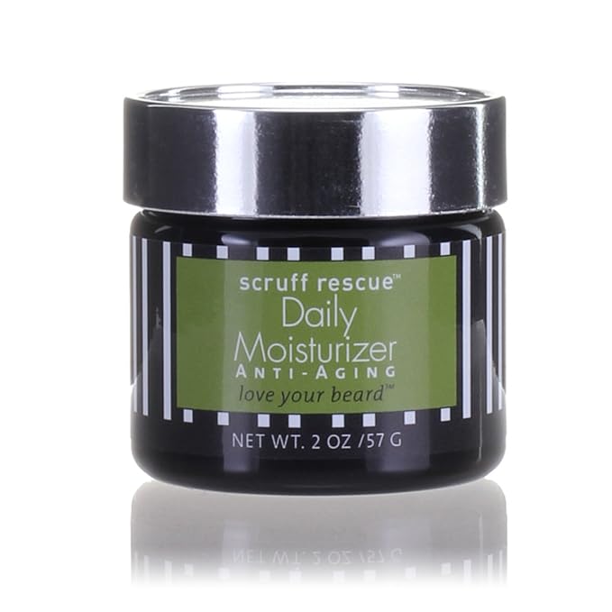 SCRUFF RESCUE Daily Moisturizer, Face Cream for Men, Designed to Soak In & Feed Your Face Organic Rosehip Seed Retinoic Acid for Anti-Aging and Anti Wrinkle Results. Natural Woodsy-Citrus Aroma, 2 oz
