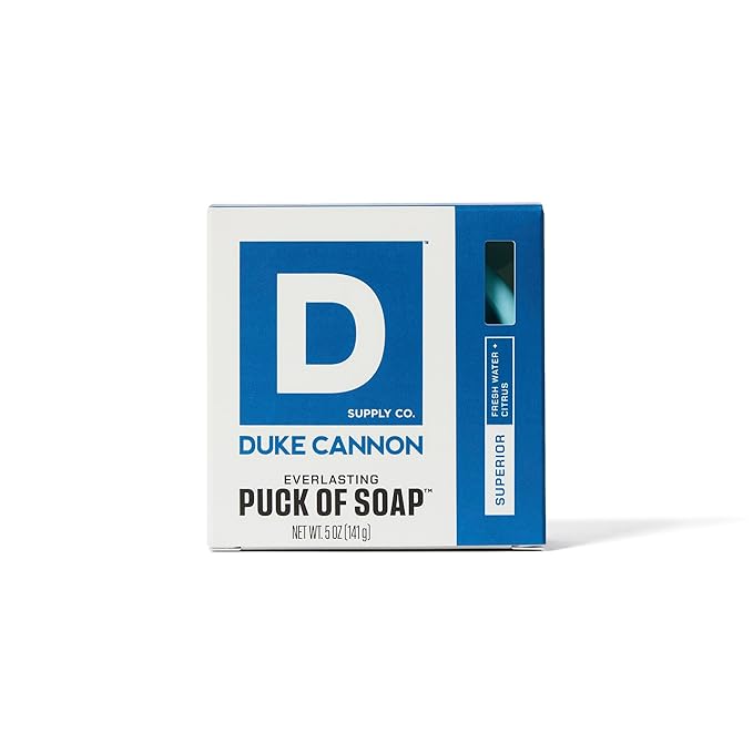 Duke Cannon Supply Co. Puck Soap Bundle – Men’s Rounded Bar Soap with Masculine Scents, Hydrating & Deep Cleansing, Superior, 5 oz (4 Pack)