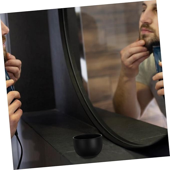 Shaving Bowl Matte Sandblasted Shaving Soap Container for Men Lightweight and Portable Shave Lather Mug