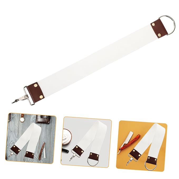Canvas Sharpening Strop Double Layer Design for Straight Reduces Shaving Discomfort Maintains Blade Sharpness for Barbers and Home Use