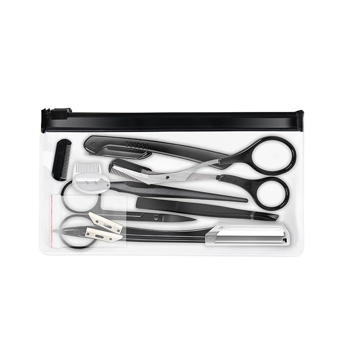 ZTRHYOO Eyebrow Razor, Eyebrow Kit, Multipurpose Exfoliating Dermaplaning Tool Face Razors for Women Girl, Eyebrow Grooming Set (11 in 1)