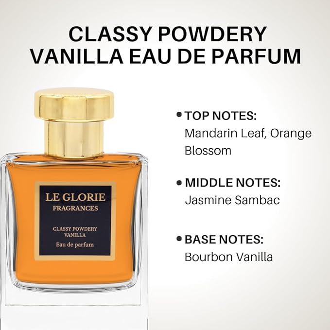 Inspired by D-ii.or Ad.d-ict, Classy Powdery Vanilla EDP, Long Lasting Luxury Perfume Spray for Women, Cruelty Free - 0.33 oz 10 ml