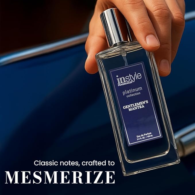 Instyle Fragrances Platinum Collection Gentlemen’s Mantra, Inspired by Cree.d’s Ave.ntus, Premium Men’s Eau de Parfum, CLEAN, Vegan, Paraben-Free, Never Tested on Animals, 3.4 Fluid Ounces