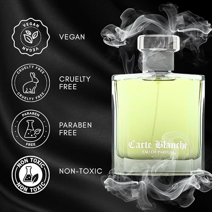 Carte Blanche – INSPIRED by A WORLD RENOWNED MEN’S PERFUME – Tangerine, Orange, Cassia, Sandalwood – Fresh, Aquatic, Confident, Long-Lasting Eau De Parfum 100ml (3.4 fl oz)