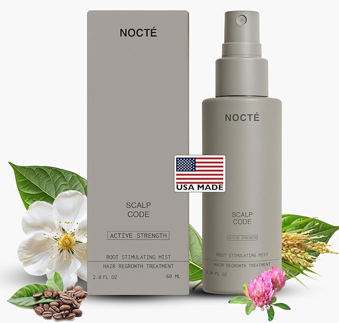Nocte Scalp Code Advanced 5% Minoxidil Hair Regrowth Treatment for Men & Women with Botanical Complex Vegan-Friendly Haircare