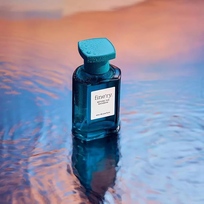 Fine'ry Sea Salt Bergamot Perfume – Before the Rainbow, for Women & Men, Unisex Cologne - Salty Air, Bergamot, Tree Moss Eau De Parfum - Fresh, Clean Scent, Long-Lasting Full Size Hair + Body (60mL)