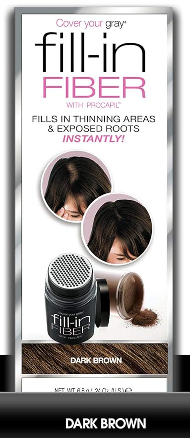 Cover Your Gray Pro Fill-In Fibers with Procapil - Dark Brown